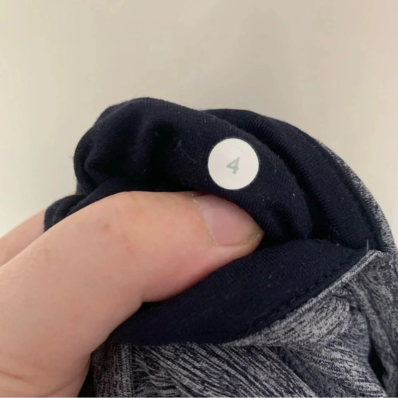 Lululemon Heathered Blue/Grey  Harem Cropped High Rise Pants 4 - Picture 3 of 9